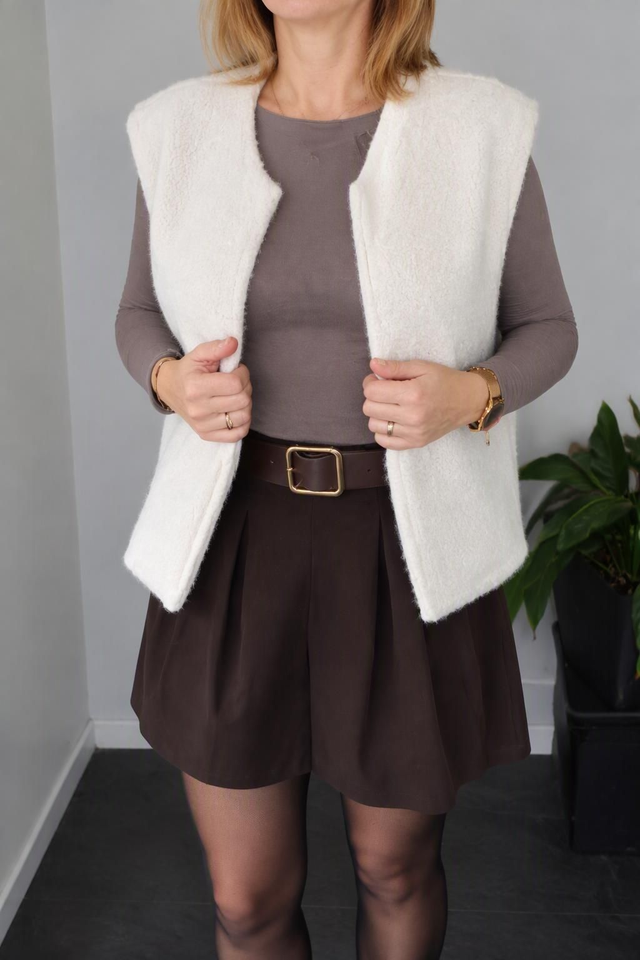 Gilet creme