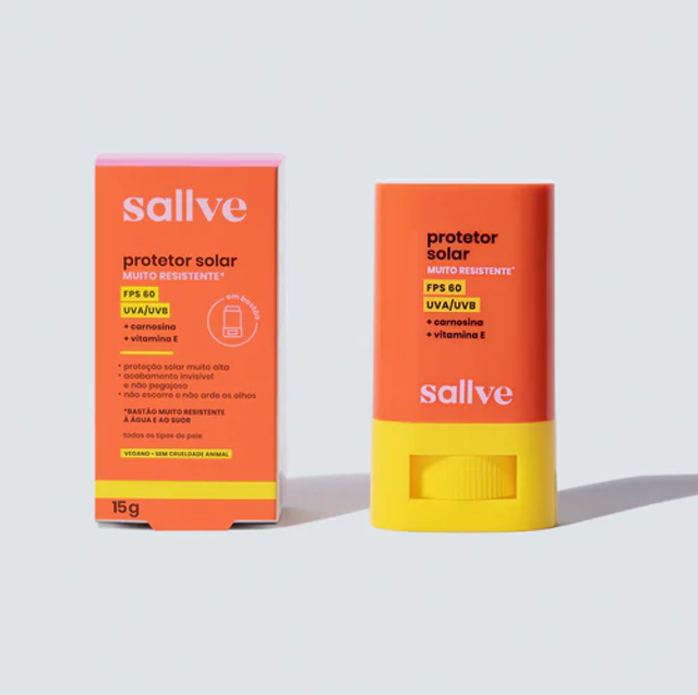 Protetor solar bastão fps 60 muito resistente 15g