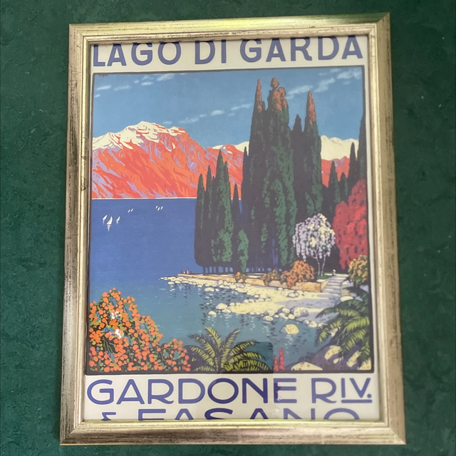 Kunstdruck Lago di Garda gerahmt