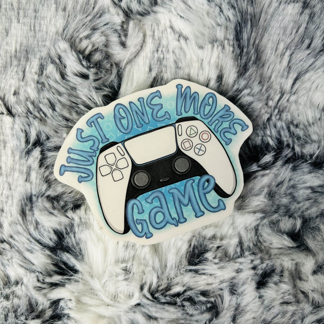 Just One More Game Gaming Console PS Controller Sticker