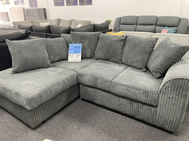 Brohdy Corner Sofa Grey #TXHU1016