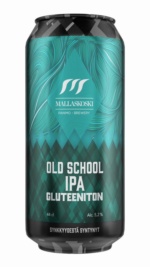1009220 Old School IPA 5,2% 44cl tlk, Gluteeniton