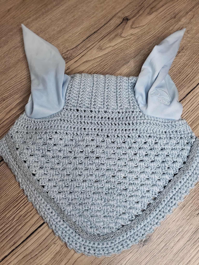 Bonnet HKM Daphne – Gris clair – Taille Full (Neuf)