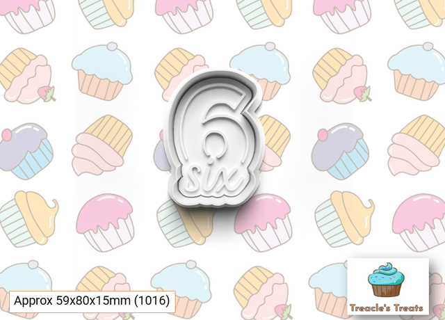 Numbers with text Fondant/cookie stamps with cutters