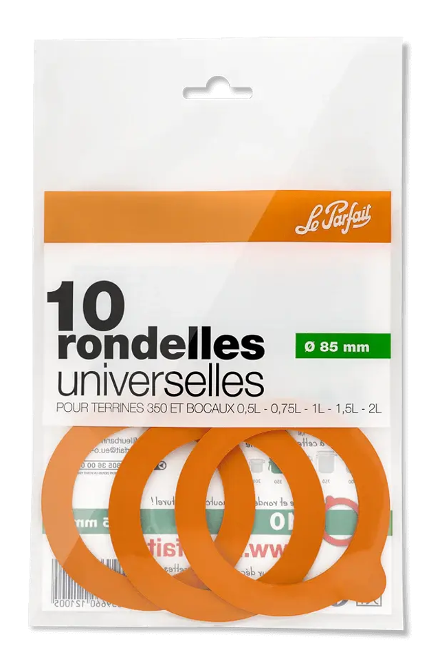 Rondelles / joints pour bocaux et terrines &quot;Super&quot; Ø 85 mm – Le Parfait