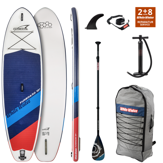 WHITE WATER FUNBOARD 10'2''x33''x5'' SET DEEPWATER