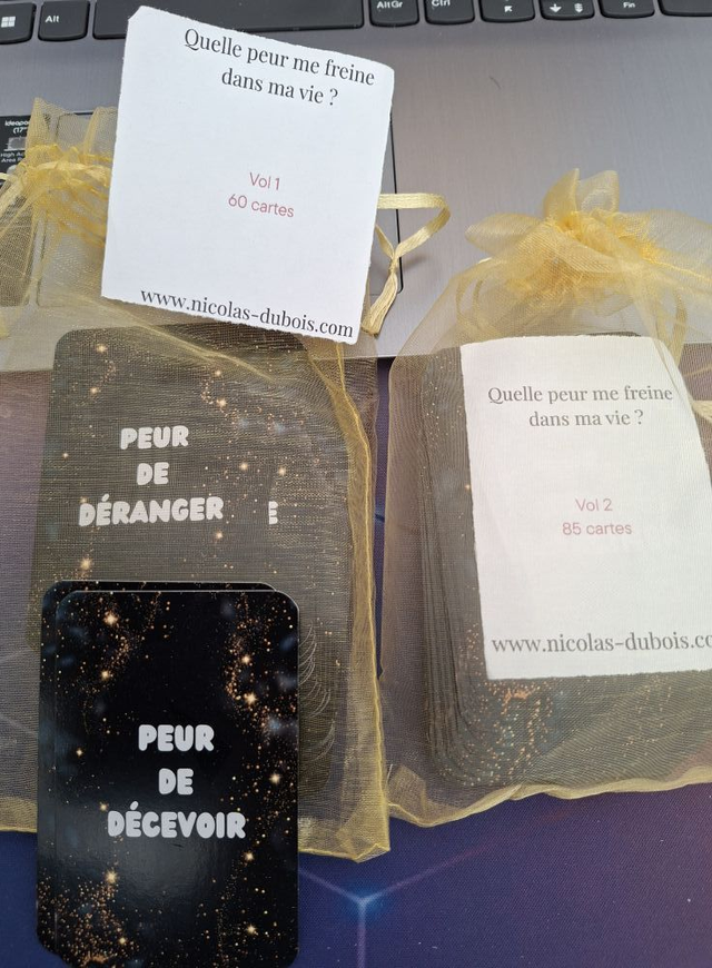 Quelle peur me freine dans ma vie " Pack 1" 60cartes 