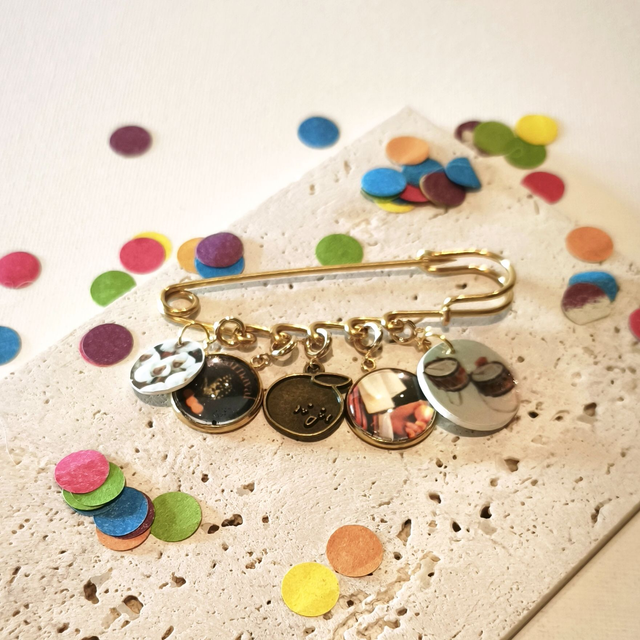 Charm’s Carnaval – Acier inox et verre – interchangeable – Bijou personnalisable