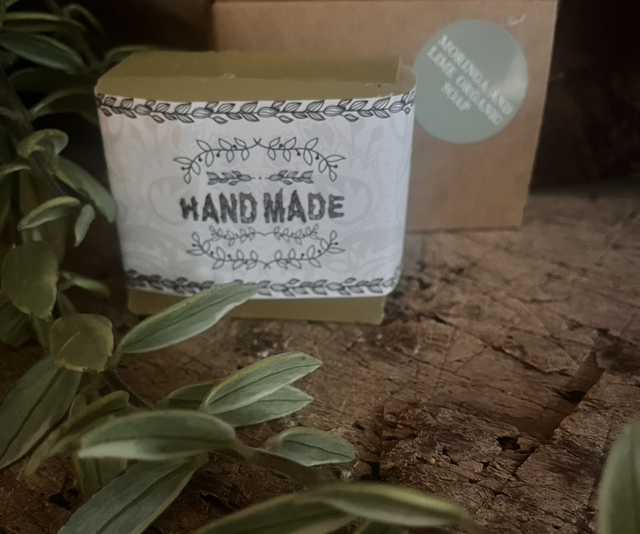 Moringa and lime organic soap 