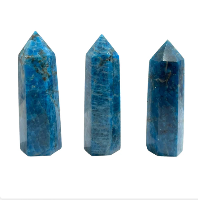 Pointe en Apatite bleu