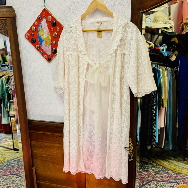 Robe de Chambre Rendado Branco