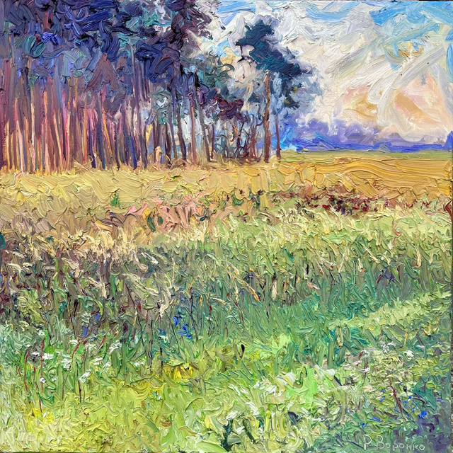 „Septembermorgen“ – Öl auf Leinwand, 80 × 80 cm | 2025