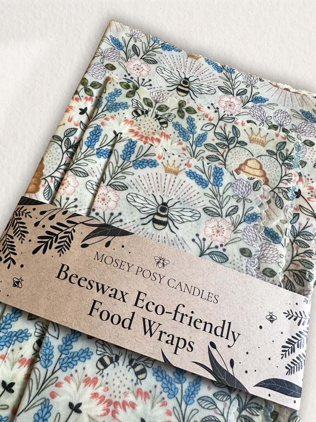 3 Beeswax Eco-friendly Food Wraps