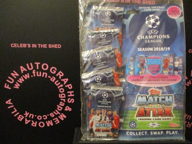 UEFA Champions League Season 2018/19 Original Trading Cards On Display Contains 75 Cards