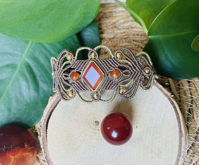 Mini manchette Cornaline