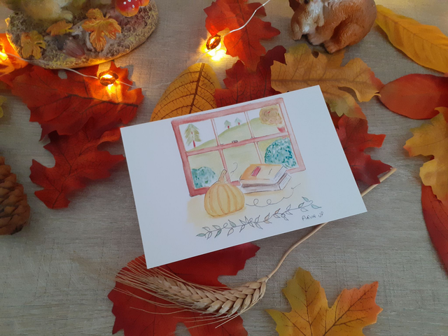 Automne à la fenêtre