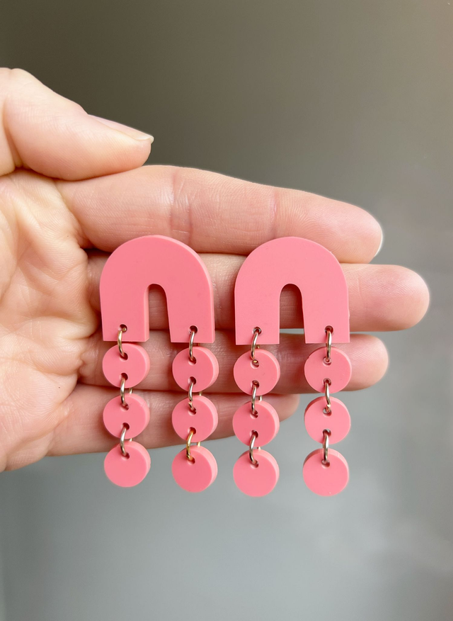Boucles d'oreilles Lily - Rose