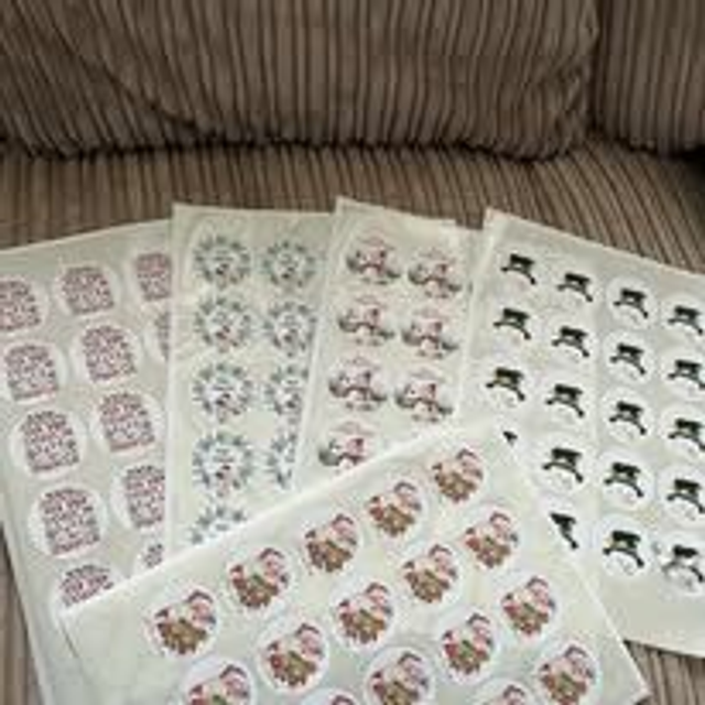 Christmas Personalised Stickers (approx. 20 per sheet)
