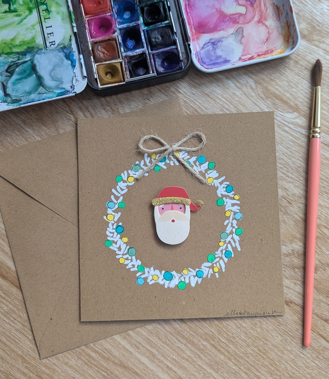 Carte de vœux - NOEL - Illustration aquarelle originale