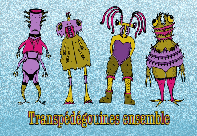 Print A4 Transpedegouines ensemble 