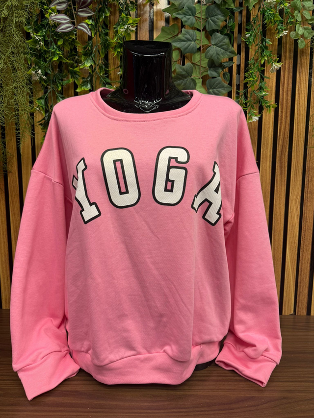 Sweater YOGA - Roze