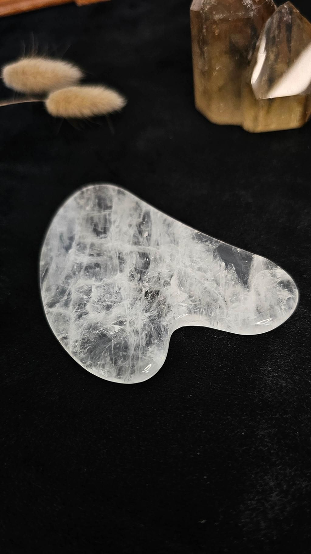 Gua sha cristal de roche