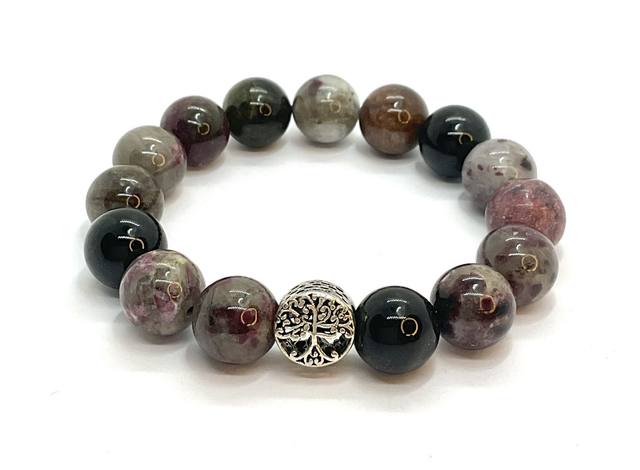 Bracelet Tourmaline Multicolore 10 mm