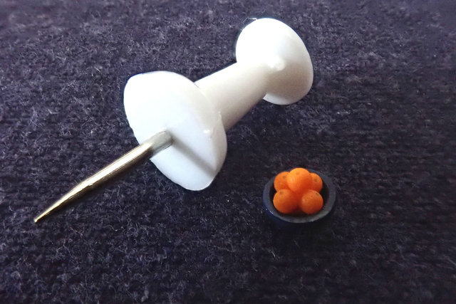 Oranges in bowl (1/48th scale)
