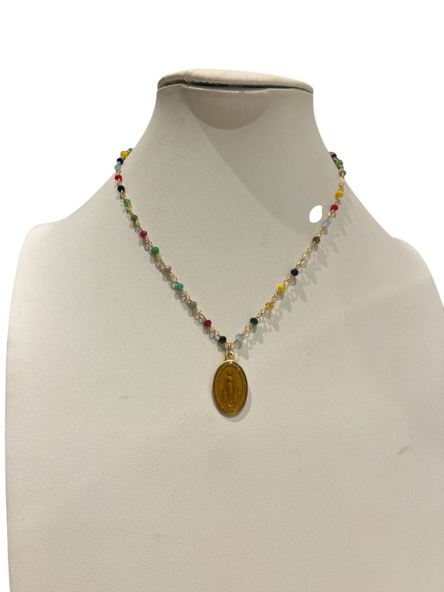 Collana Medaglia senape