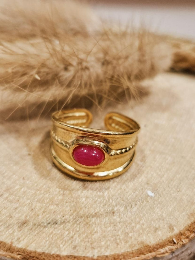 Bague "Simply" - Modèle doré et rose