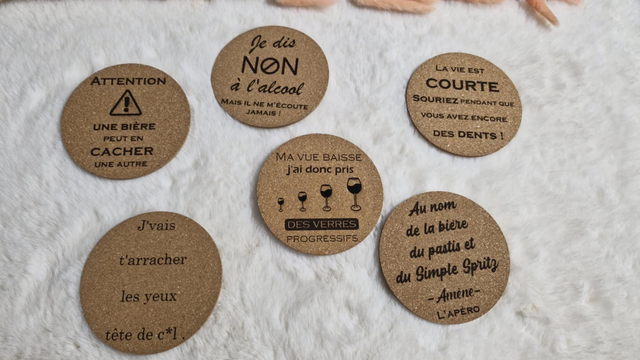 Dessous de verre liège 