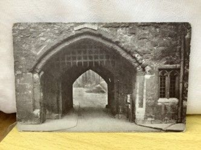 Tower of London Gateway of Bloody Tower image vintage postcard by Gale & Polden, Our Ref No. A31 £2.00