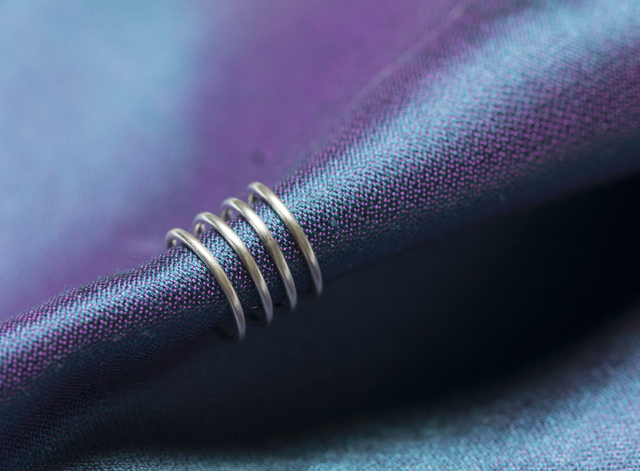 Silver Four Hooped Ear Cuff