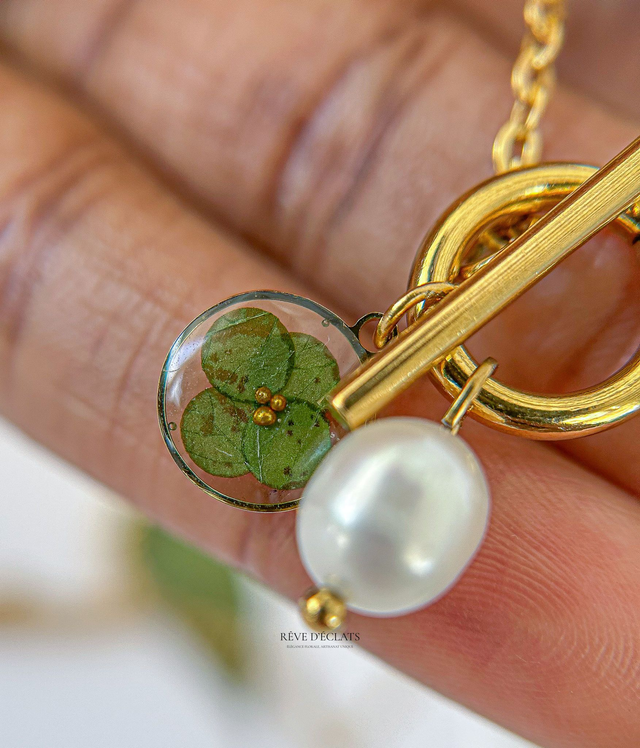 Collier - Feuille d’Olivier