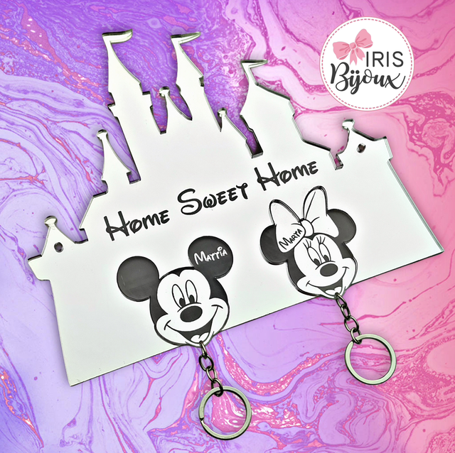 Appendichiavi Castello Disney + portachiavi ad incastro 