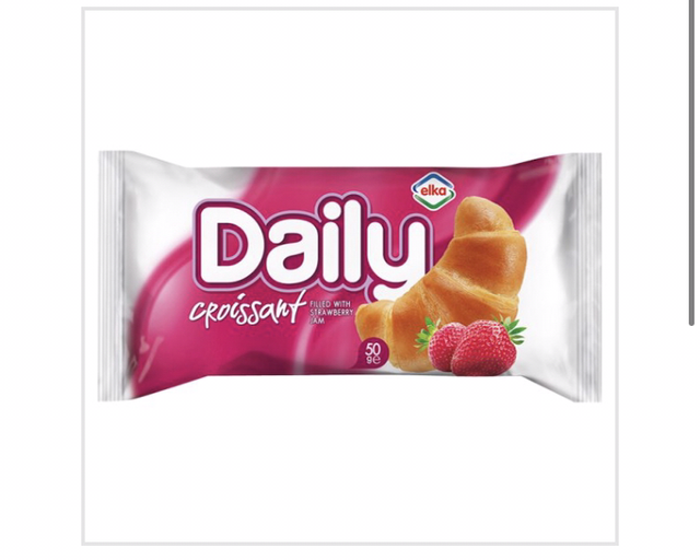 Elka Daily Croissant with Strawberry Filling 50g