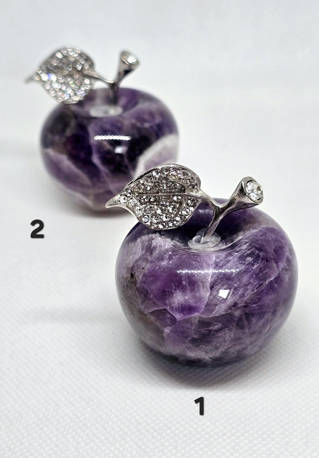 Améthyste chevron en forme de pomme