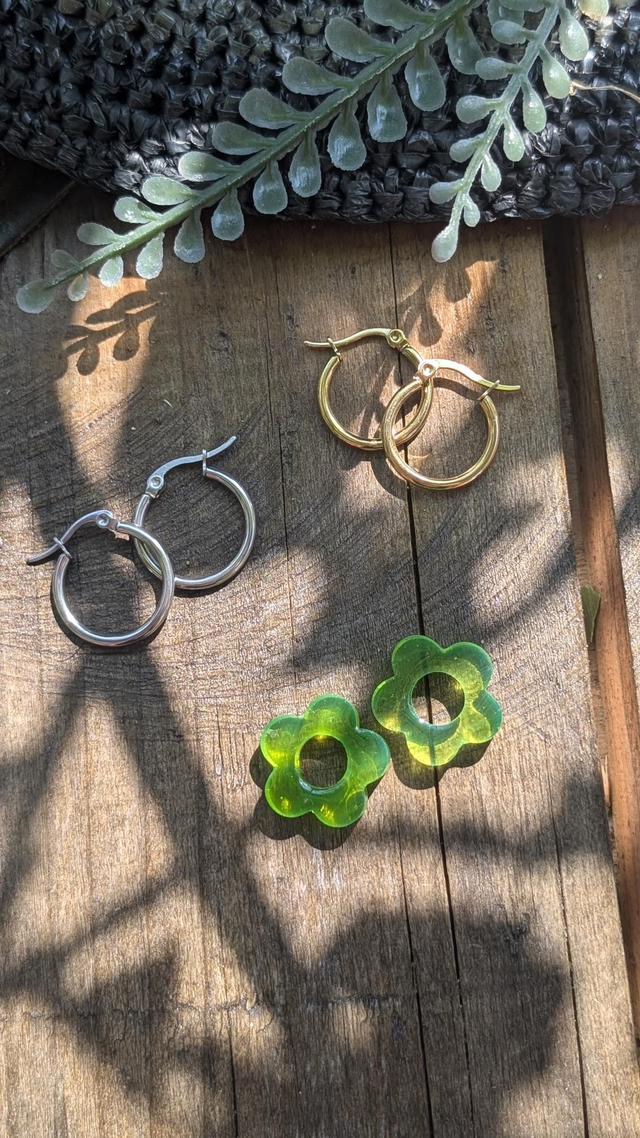 Boucles d&#039;oreilles fleurs