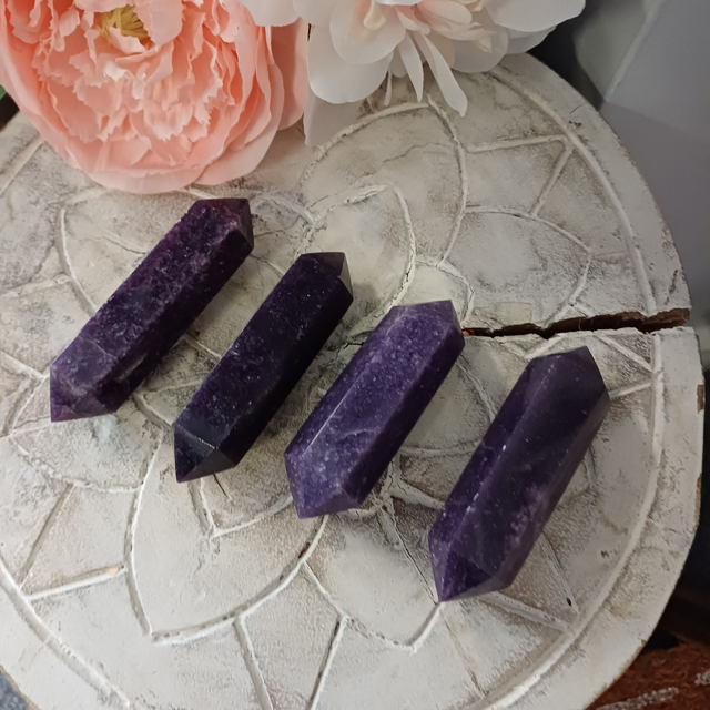 Lepidolite Double Terminated Point