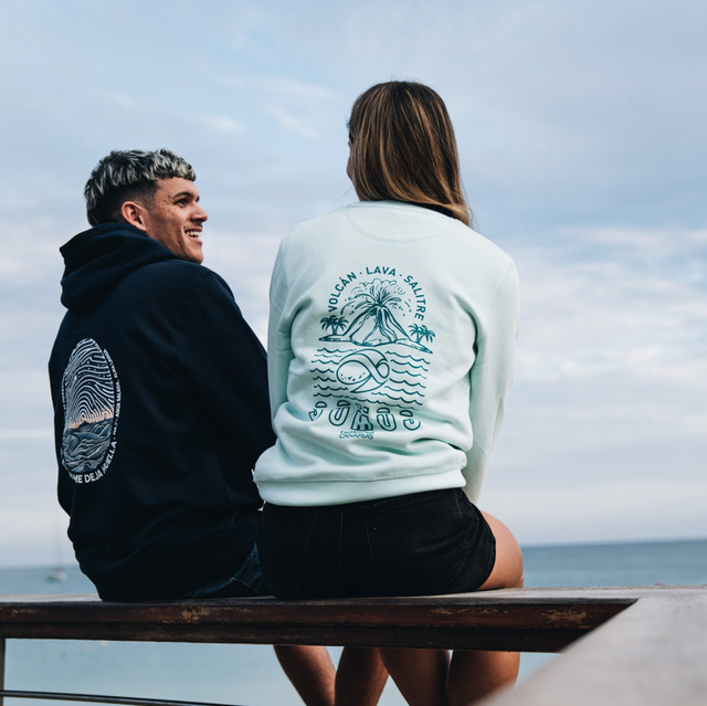 Sudadera volcán aguamarina