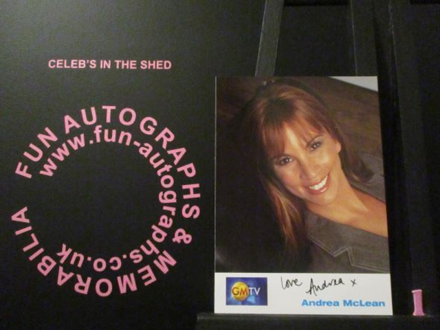 Andrea McLean Authentic Autographed GMTV 6x4 Cast Card (1)