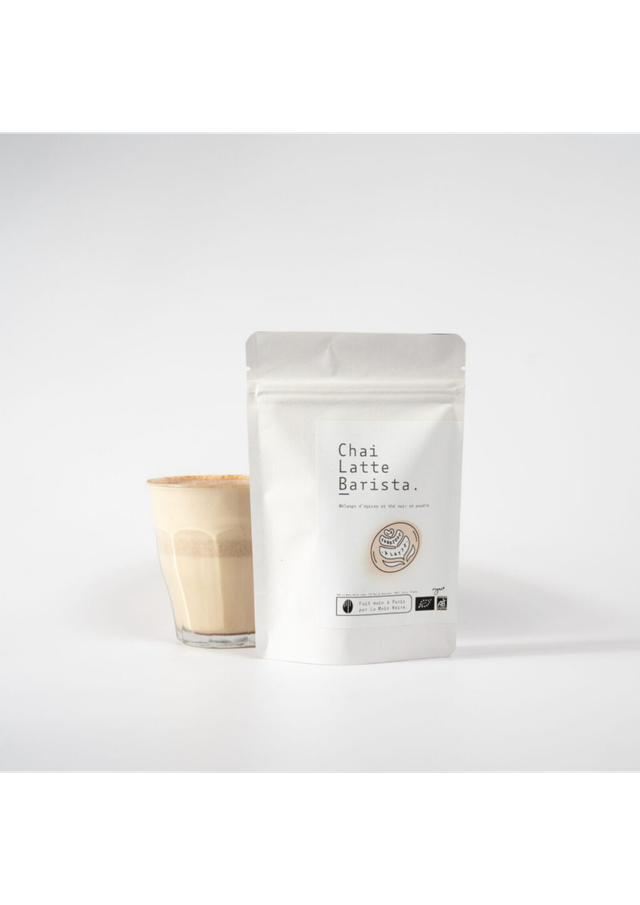 Chai Latte Barista – Épices et thé noir en poudre – 100% Bio – 100g