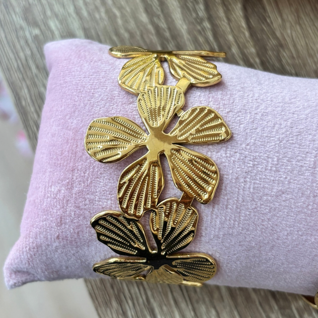 Bracelet jonc Flora 