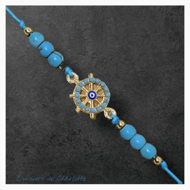 Bracelet "Turquoise" réglable T-01