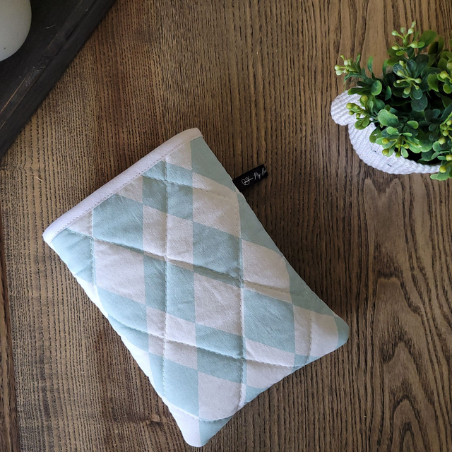 Pochette pour livre Poche : Losange bleu