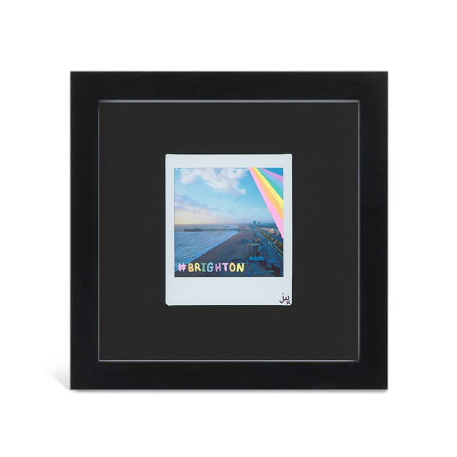 Framed Pastel Pride Brighton Polaroid Artwork