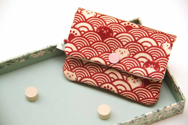 Monedero pequeño Lovely Red Cats