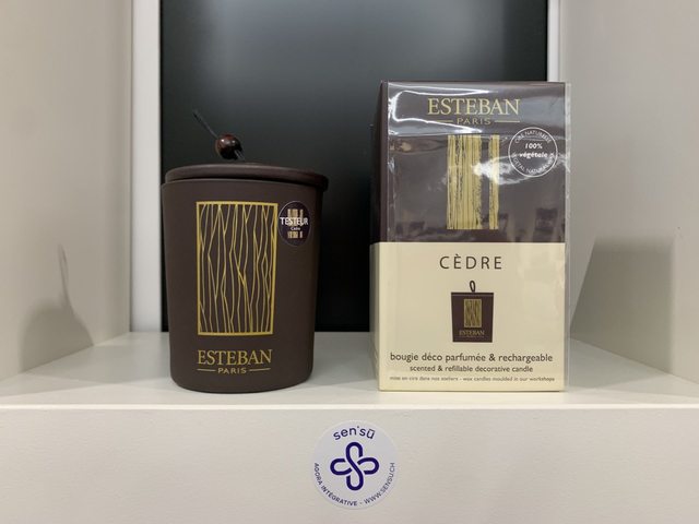 ESTEB BOUGIE DECORATIVE PARFUME CEDRE 170G