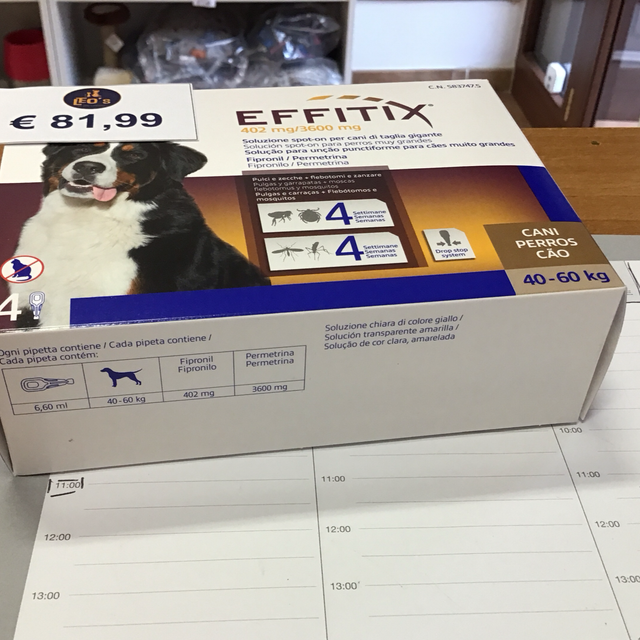  VIRBAC EFFITIX GOCCE CANE TAGLIA GRANDE 40-60Kg 