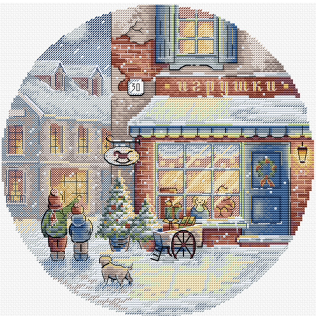 Eve of The Holidays Cross Stitch Kit